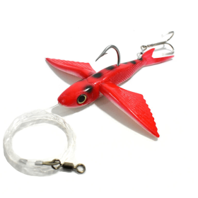 Flying Fish (Color: Red, size: 7in Stinger Rigged)